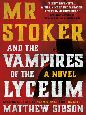 cover image of Mr Stoker and the Vampires of the Lyceum